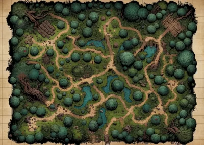 Mappa dungeon foresta 1