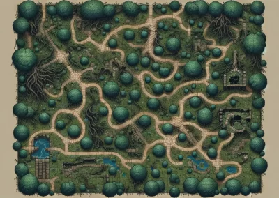 Mappa dungeon foresta 2