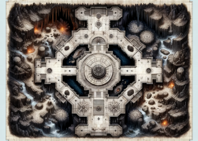 Mappa dungeon grotte stanza boss 2