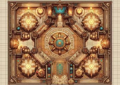 Mappa dungeon palazzo stanza boss