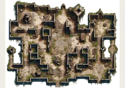Mappa dungeon rovine 1