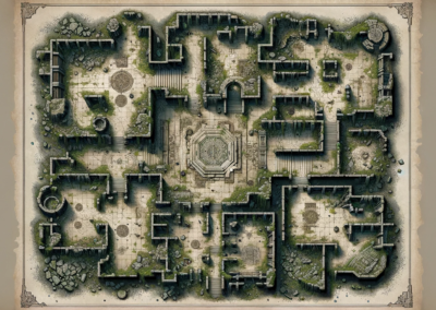 Mappa dungeon rovine 2