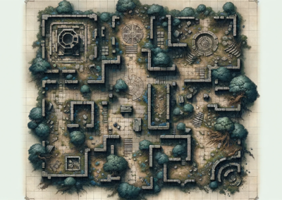 Mappa dungeon rovine 3