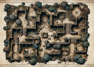 Mappa dungeon rovine 4